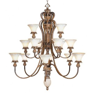 Livex Lighting Savannah 3 - Light Flush Mount in  Venetian Patina - 1 of 4