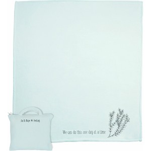 Pavilion Gift Company - One Day at a Time - 50" x 60" Travel Blanket with Carry Case - Throw Blankets - 1 of 4