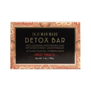 18.21 Man Made Detox Charcoal Mens Soap, 0.7oz - 1 of 4