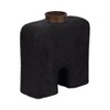 Modern Pottery Vase - Handcrafted Ecomix Decorative Accent - Casual Home Style - Ideal for Home, Office, Bedroom, and Living Room - 4 of 4