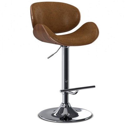 Avondale Bentwood Adjustable Height Gas Lift Barstool - WyndenHall