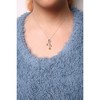 Haus of Brilliance Silver 3-Stone Heart Shape Citrine and Diamond Accent Spiral Drop Pendant - 4 of 4