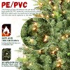 YOOCOZZ Pre-Lit Christmas Tree with 200 UL Warm White Lights, Classic Green Tree with PE+PVC Tips, Sturdy Metal Stand - 4 of 4