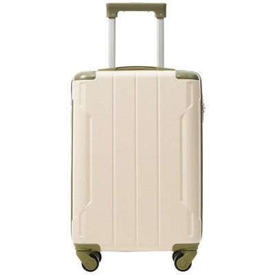 Whisen 28” Expandable ABS Hardshell Checked Luggage Suitcase with 3-Dial TSA Lock, Double Spinner Wheels