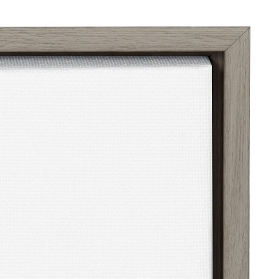 20" x 19" Black and White Succulent Framed Canvas Print