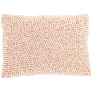 10"x14" Luminescence Fully Beaded Pearls Lumbar Throw Pillow - Mina Victory - 1 of 4