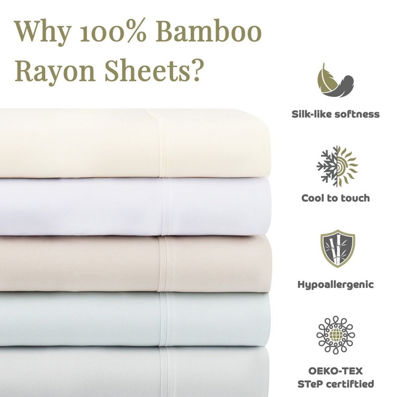 Aston & Arden Bamboo Rayon 4-Piece Sheet Set, 3 of 12