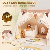Etokfoks Kids Indoor Play Tent with Star Lights and Flags 53 x 47 x 41 Inch Spacious Playhouse for Boys and Girls Ages 4 to 8 1 Piece - 4 of 4