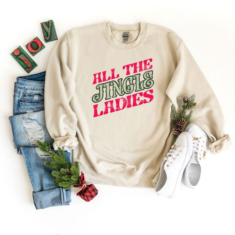Simply Sage Market Women's Graphic Sweatshirt All The Jingle Ladies, 3 of 5
