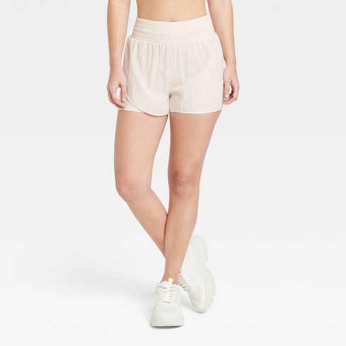 Pointelle Cotton Shorts - Light beige - Ladies