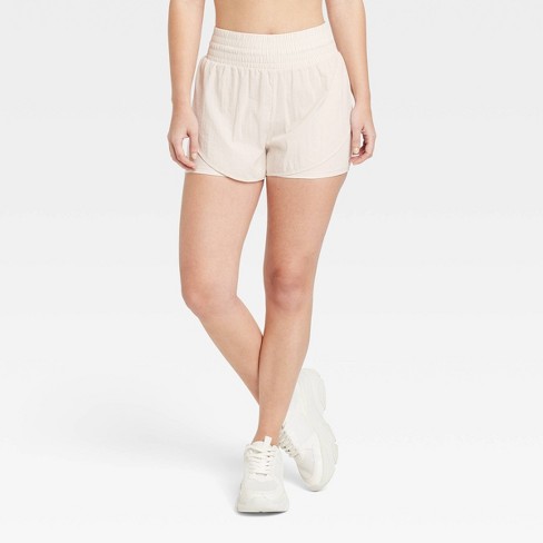 Women's Translucent Tulip Shorts 3.5 - All In Motion™ Light Beige XL