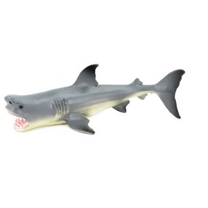 Collectible Wildlife Gifts | Shark, Great White Shark, Museum Quality, Hand Painted, Rubber Fish, Realistic Toy Model, Gift,   6 1/2"   CH293 BB128 - 1 of 4