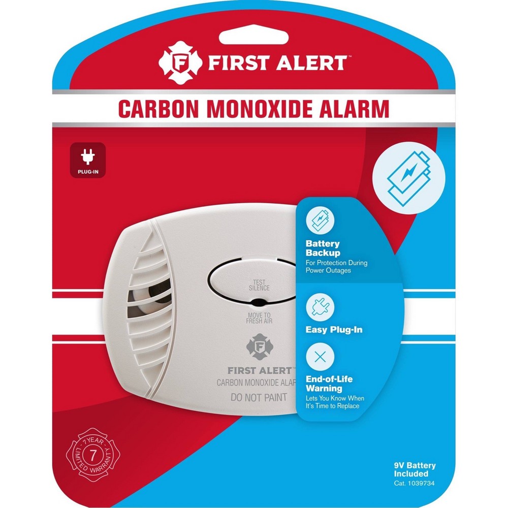 Photos - Garden & Outdoor Decoration First Alert CO605 Plug-in Carbon Monoxide Detector with Battery Backup 