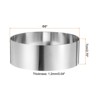 Unique Bargains Stainless Steel Seamless Nonstick Mirror Coating Round Cake Ring - 2 of 4