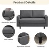 Hyleory Cozy Comfort Loveseat for Living Room, Small Space, Office, Apartment, Breathable Soft Fabric Sofa - 4 of 4