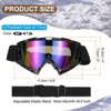 Unique Bargains Windproof Mountaineering Sky Diving Skiing Dirt Bike Goggle 2 Pcs - 2 of 4