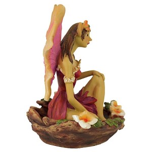 Design Toscano The Red And Green Fairy Of Acorn Hollow Statues - Red - 1 of 4
