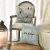 Hello Pumpkin Give Thanks Throw Pillow Covers 18x18 Set of 4, Fall Autumn Thanksgiving Eucalyptus Leaves Harvest - 4 of 4