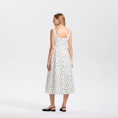 Women Cap Sleeve Gathered Waist Midi A-Line Dress – A New Day