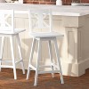 Taylor & Logan Gisella Swivel Barstool White - 4 of 4