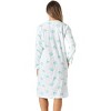Just Love Womens Long Sleeve Cotton Nightgown - V-Neck PJ Sleepwear with Lace Trim - 3 of 3