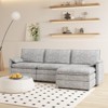 GustoWave 108'' Modular Sectional Couch, Comfy Cloud Couch with Movable Ottoman, Modern Chenille L Shaped Modular Sofa Deep Seat - 3 of 4