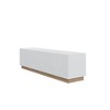 Nexera Nauraa TV Stand for TVs up to 80" White: Modern Console with Adjustable Shelves, Cable Management - 2 of 4