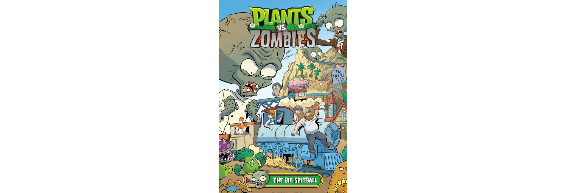 Plants vs. Zombies Volume 24: The Big Spitball - by  Paul Tobin (Hardcover)