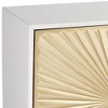 55 Downing Street Starburst 32" Wide White and Gold 2-Door Cabinet - 3 of 4