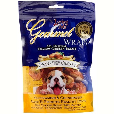 Loving Pets Gourmet Banana & Chicken Wraps (6 oz Pack)