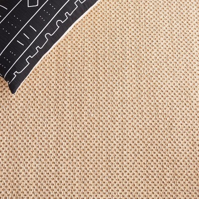 Maize Brown Flat Woven Handmade Reversible 6' x 9' Rug