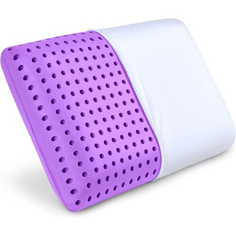 Memory Foam Lumbar Support Pillow with Purple Gel Layer