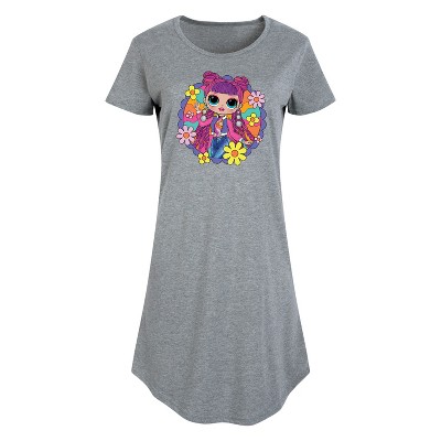 Women's - LOL Surprise! - Skater Chick w/ Flowers Graphic T-shirt Dress