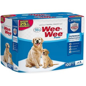 Four Paws Wee Wee Pads Original-100 Pack (22" Long x 23" Wide) - 1 of 3