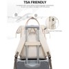 Laptop Backpack for Women 15.6 Inch, Travel Backpack with USB Charging Port Large Capacity Laptop Bag(Beige) - 3 of 4