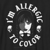 Boy's Wednesday I'm Allergic to Color Skulls T-Shirt - 2 of 4