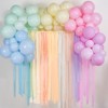 PartyWoo Crepe Paper Streamers Peach Purple Light Pink Pastel Blue 6 Rolls 492 ft 1.8 Inch x 82 Ft Roll - 4 of 4