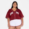 Women's Game Day Cropped Elbow Sleeve V-Neck Athletic Jersey - Wild Fable™ - 2 of 3
