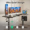 SEVOBAL Desks Adjustable Height Standing Desk with Splice Board, Comfortable and Relaxing Home Office Desk for Officer, Student, Gray, 24"*55"*27.5" - 4 of 4