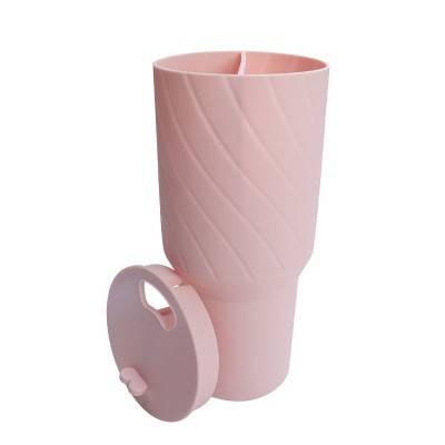 For Stanley Cup 2-divided Silicone Liner Compartment Cup, Size: 40oz(Pink)