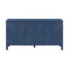 NicBex  Modern Sideboard,Kitchen Storage Cabinets with Different Pattern Design for Kitchen and Dining Room,Black/Blue - 2 of 4