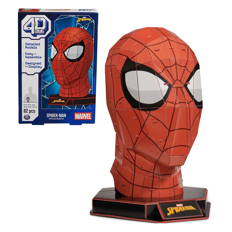 4D BUILD - Marvel Spider-Man Model Kit Puzzle 82pc, 1 of 16