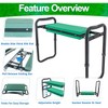 5 Star Super Deals Adjustable Garden Kneeler & Seat with Handles - Heavy-Duty Outdoor Foldable, Portable Garden Stool with Thick EVA Foam Pad - 2 of 4