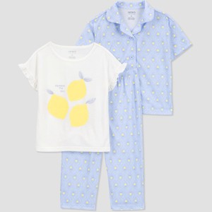 Carter's Just One You® Toddler Girls' 3pc Pajama Set - 1 of 3