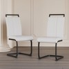 2-Pack Modern High-Back Dining Chairs with C-Shaped Metal Legs - 3 of 4