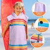 SUN CUBE Lightweight Kids Towel Changing Swim Robe Surf Beach Towel, Quick Dry Microfiber Hooded for Boys Girls 3-7 Years - 2 of 4