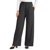 Collections Etc Wide Leg Elasticized Waist Knit Pants with Side Pockets - 4 of 4