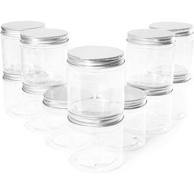 glass spice jars with metal lids