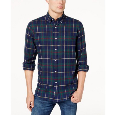 Club Room Mens Flannel Button Up Shirt