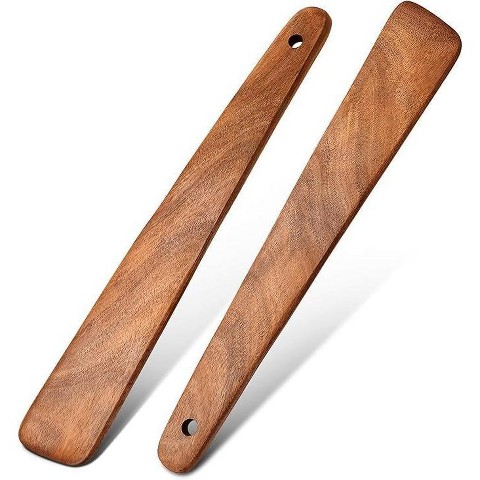 MAGNAWARE 12" Wooden Turner Spatula 2-Pack – Kitchen Cooking Tools